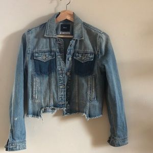 Cropped denim jacket